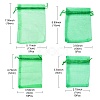 30Pcs 4 Styles Rectangle Organza Bags Jewellery Storage Pouches Wedding Favour Party Mesh Drawstring Gift OP-FS0001-01D-7