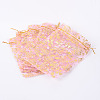 Rose Printed Organza Bags OP-R021-13x18-01-2