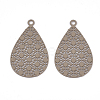 430 Stainless Steel Filigree Pendants STAS-S108-25B-07-2