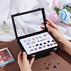 Rectangle PU Leather Loose Diamond Presentation Boxes with Sponge Inside CON-WH0089-31-3
