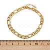 304 Stainless Steel Figaro Chain Bracelets for Women BJEW-G757-15G-5