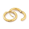 Ion Plating(IP) Round Ring 304 Stainless Steel Hoop Earrings for Women EJEW-G388-02A-G-2