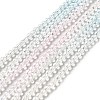 Transparent Gradient Color Glass Beads Strands X-GLAA-H021-01B-27-2