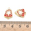 Christmas Brass Enamel Beads KK-I474-G27-3