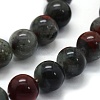 Natural African Bloodstone Beads Strands X-G-G763-08-8mm-3