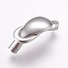 Tarnish Resistant 304 Stainless Steel Magnetic Clasps with Glue-in Ends STAS-L189-10P-1