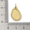 Brass Micro Pave Cubic Zirconia Pendants KK-K354-02G-G-3