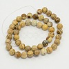 Picture Jasper Round Beads Strands X-G-GSR8mmC016-2