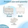 120Pcs Alloy Chandelier Components Links FIND-GO0003-32D-2