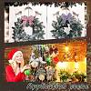 28Pcs 7 Colors Burlap Bowknot Ornament Accessories HJEW-AR00010-6