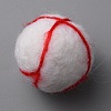 Wool Felt Craft Bloodshot Eyeballs FIND-WH0155-007B-2
