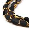 Faceted Transparent Electroplate Glass Beads Strands EGLA-P051-05A-A-5