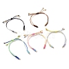 Adjustable Braided Nylon Thread Link Bracelet Makings AJEW-JB01160-02-1