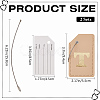 PU Leather Luggage Tag AJEW-WH20010-81D-2