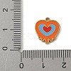 304 Stainless Steel Enamel Charms STAS-P388-19D-G-3