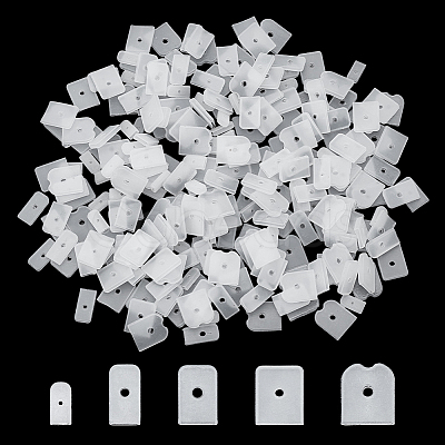 250Pcs 5 Styles Silicone Boning End Caps Cover SIL-NB0001-58B-1