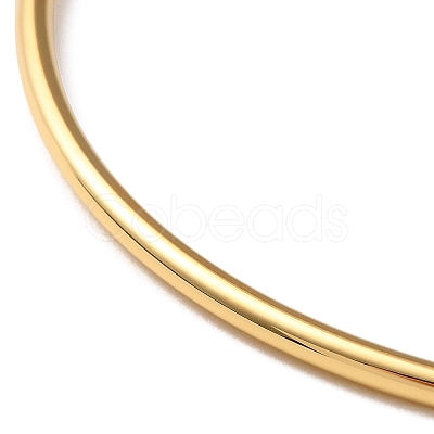 Ion Plating(IP) 304 Stainless Steel Simple Plain Bangle for Women High Polished BJEW-F461-01B-G-1