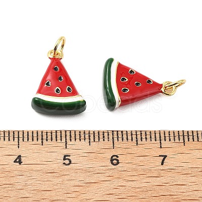 Brass Enamel Pendants KK-L237-029G-03-1
