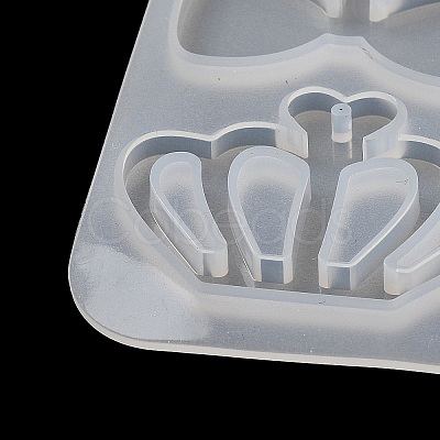 Crown Glasses Lock Pendant DIY Silicone Molds SIMO-C012-01C-1