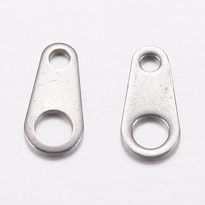 Non-Tarnish 201 Stainless Steel Chain Tabs X-STAS-F149-16P-C-1