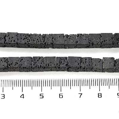 Synthetic Lava Rock Dyed Beads Strands G-H311-02B-10-1