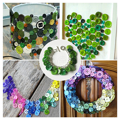 Flat Round Resin Buttons BUTT-TAC0017-01F-1