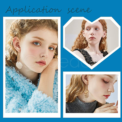 Natural Shell & Conch Drop Earrings Sets EJEW-PH0001-17-1