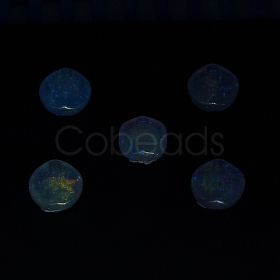 UV Plating Luminous Transparent Acrylic Beads OACR-P010-05B-1