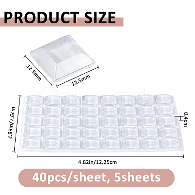 EPDM Nail Protection Self Adhesive Stickers DIY-FH0010-11A-1