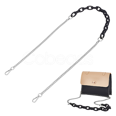 Acrylic & Iron Chain Bag Straps FIND-WH0111-378P-1