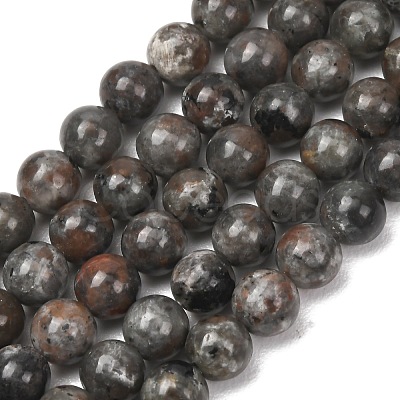Natural Fluorescent Syenite Rock(Glow under UV Light) Beads Strands GG-NH0012-A01-6mm-1
