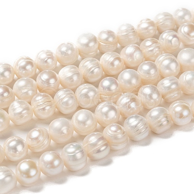 Natural Cultured Freshwater Pearl Beads Strands X-PEAR-L001-G-14-1