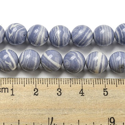 Synthetic Blue Lace Agate Beads Strands G-B071-F02-03-1