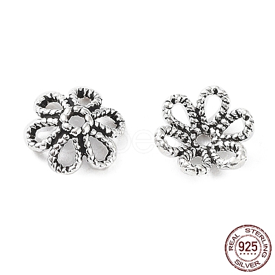 925 Sterling Silver Bead Caps STER-A041-05AS-1