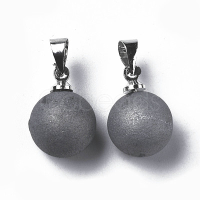 Natural Agate Charms G-Q998-036B-1