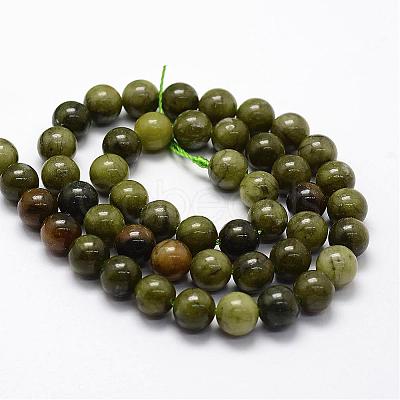 Natural Chinese Jade Beads Strands G-F363-8mm-1