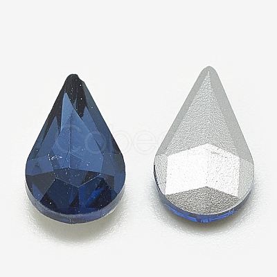 Pointed Back Glass Rhinestone Cabochons RGLA-T082-5x8mm-13-1