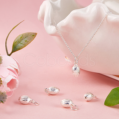5Pcs 925 Sterling Silver Charms STER-BBC0005-35S-1