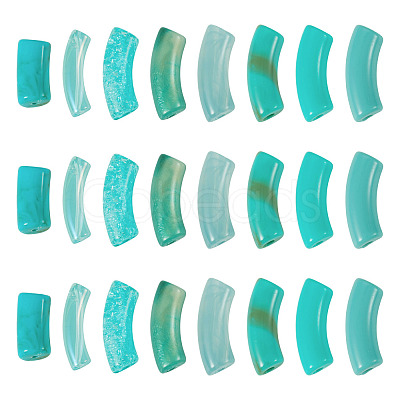 80Pcs 8 Styles Mixed Styles Acrylic Beads Sets MACR-TA0002-99B-1