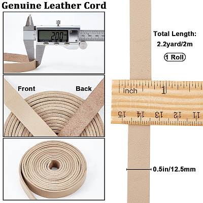 2M Flat Leather Cord LC-WH0007-07B-04-1