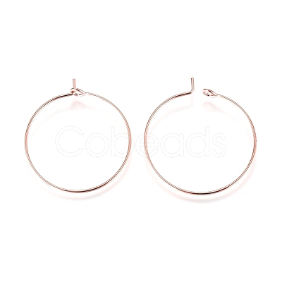 Brass Wine Glass Charm Rings Hoop Earrings X-EC067-2RG-1