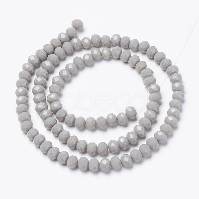 Opaque Solid Color Glass Beads Strands EGLA-A034-P1mm-D10-1