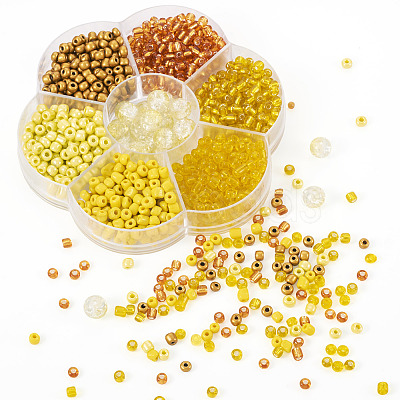 7 Styles Glass Seed Beads SEED-TA0001-41C-1