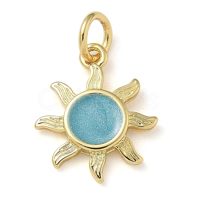 Rack Plating Brass Enamel Charms KK-K392-50G-04-1