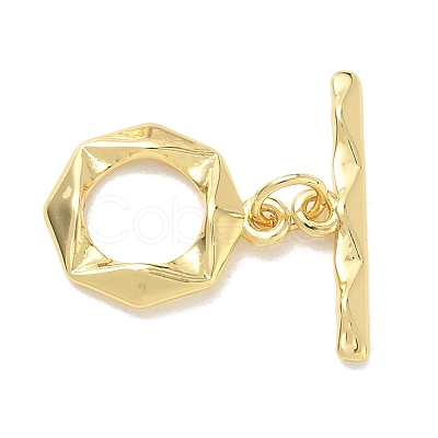 Brass Toggle Clasps KK-CBA42CA-01C-G-1