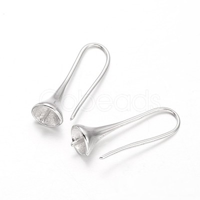 Brass Earring Hooks KK-L134-04-1