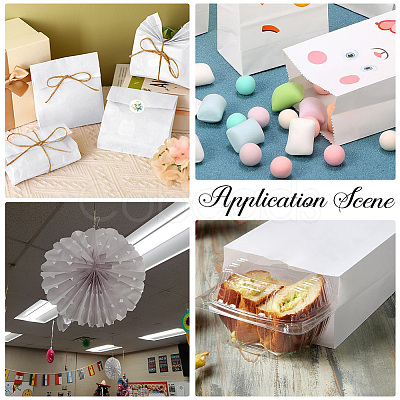 50Pcs Rectangle Paper Baking Bags CARB-SP0001-05A-01-1