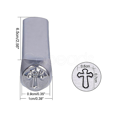 BENECREAT Iron Metal Stamps AJEW-BC0005-19E-1