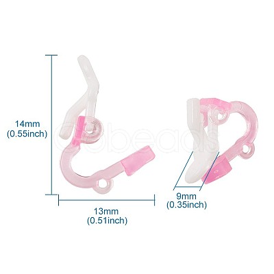 Plastic Clip-on Earring Findings LS-X-FIND-Q001-02-1