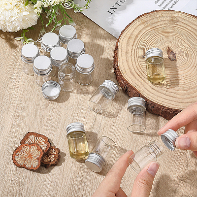50Pcs Glass Bottles Bead Containers CON-DR0001-06A-1